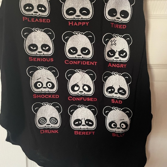 Panda Expressions Tank - Picture 3 of 5